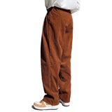 Casual Plain Corduroy Sweatpants