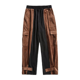 Corduroy Patchwork Cargo Pants