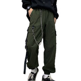 Dark Chain Cargo Pants