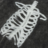 Vintage Letter Skeleton Hoodie