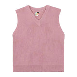 Plain Casual Knitted Vest