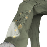 Retro Graffiti Cargo Pants