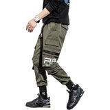 Letter Dark Fleece Cargo Pants