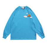 Sun And Cloud Print Sweatshirt