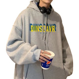 'DINSOAVR' Letter Print Hoodie