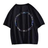 Reflection Letter Circle Graphic T-shirt