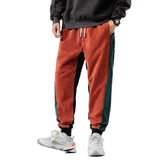 Patchwork Corduroy Sweatpants