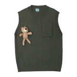 Bear Accessory Plain Pocket Vest