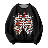 'Butterfly And Skeleton' Graphic Hoodie