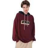 'VOGUE' Letter Graphic Couples Hoodie