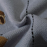 Mr.Rabbit Pattern Knitted Vest