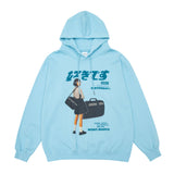 "ºä­¤Ǥ¹" Japanese Girl Graphic Hoodies