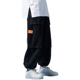 Corduroy Tie Feet Cargo Pants