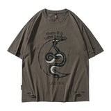 Moon And Snake Print Tee