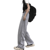 Curved Bar Straight Sweatpants