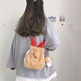 Sherpa Reindeer Bucket Bag