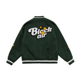 Letter Logo Embroidery Baseball Jacket