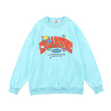 Cute Cartoon Letter Print Sweatshirt