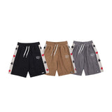 Side Poker Embroidery Shorts