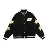 Letter Logo Embroidery Baseball Jacket