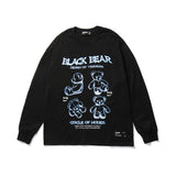 Letter Sketch Bear Graphic Sweatshirt