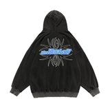 Letter Spider Graphic Hoodie