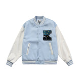 Bear Letter Embroidery Jacket