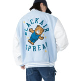 Bear Letter Embroidery Jacket