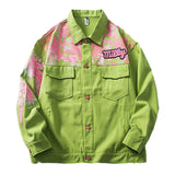 Cherry Blossom Pocket Denim Jacket