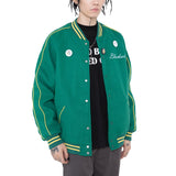 Line Letter Embroidery Jacket