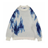 Flame Pattern Knitted sweater