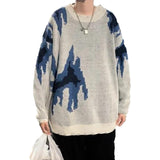 Flame Pattern Knitted sweater