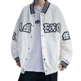 Letter Embroidery Varsity Jacket