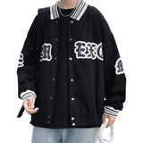 Letter Embroidery Varsity Jacket