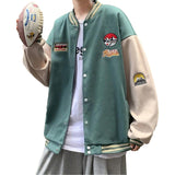 Logo Patchwork Baseball Jacket