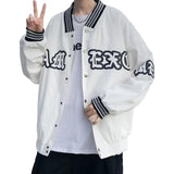 Letter Embroidery Varsity Jacket