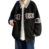 Letter Embroidery Varsity Jacket