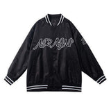 Letter Embroidery Casual Jacket