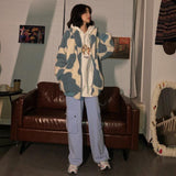 Blue Cow Pattern Jacket