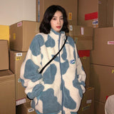 Blue Cow Pattern Jacket