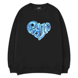 "RAIN" Printed Heart Sweatshirt