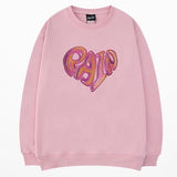 "RAIN" Printed Heart Sweatshirt