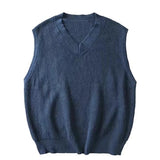 Pure Classic Color Vintage Knitted Vest