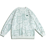 Bear Pattern Print Sweatshirt