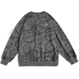 Bear Pattern Print Sweatshirt