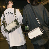 Reflective Bucket Shape Shoulder Bag