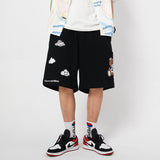 Bear Cloud Embroidery Shorts