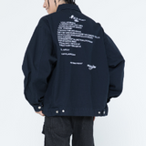 Letter Embroidery Casual Jacket