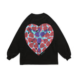 Pcloa Cute love pattern Print Sweatshirt