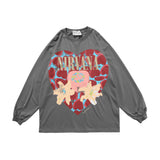 Pcloa Cute love pattern Print Sweatshirt